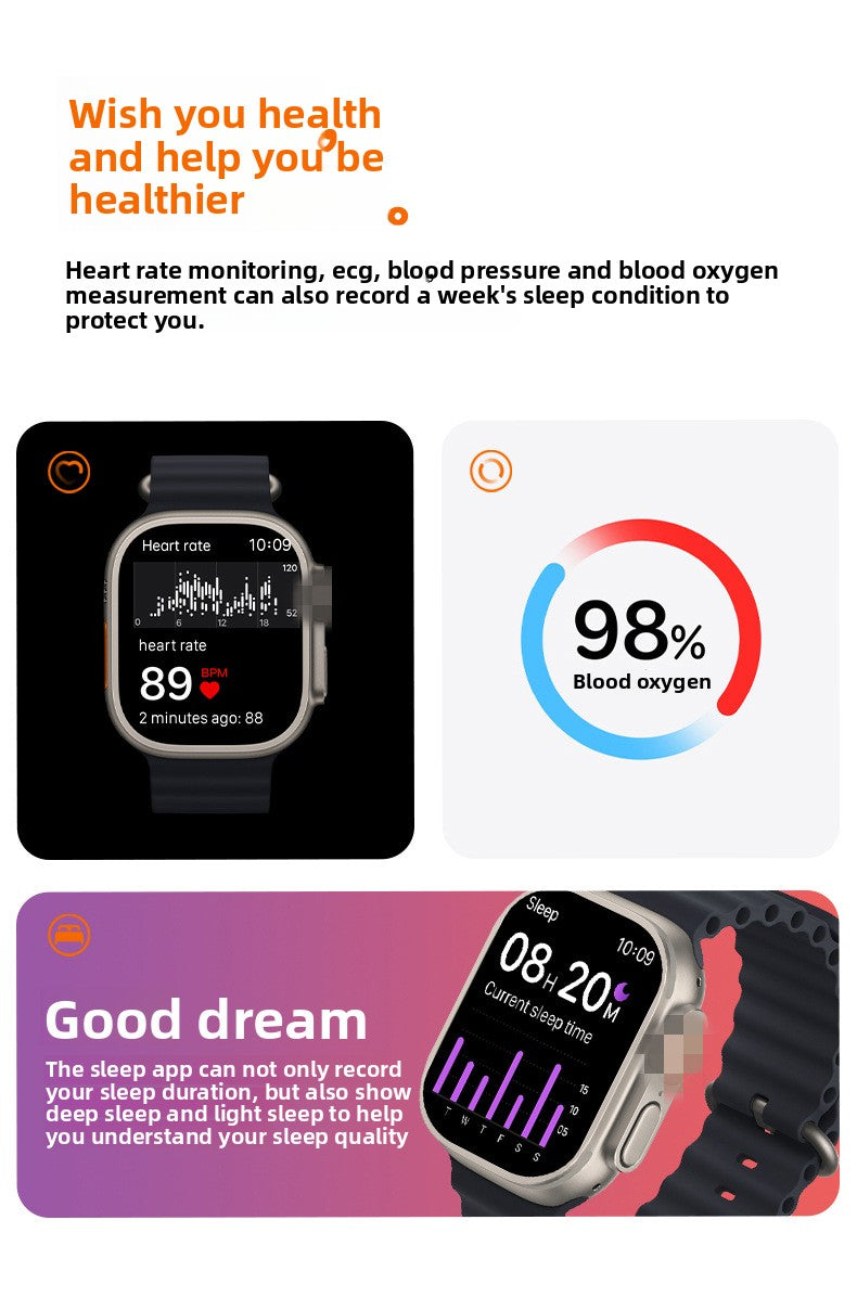 Huaqiang North S9ultra2 Smart Watch Bluetooth Calling Herzfrequenz Blutdruck Cross-Border Herren Sportuhr