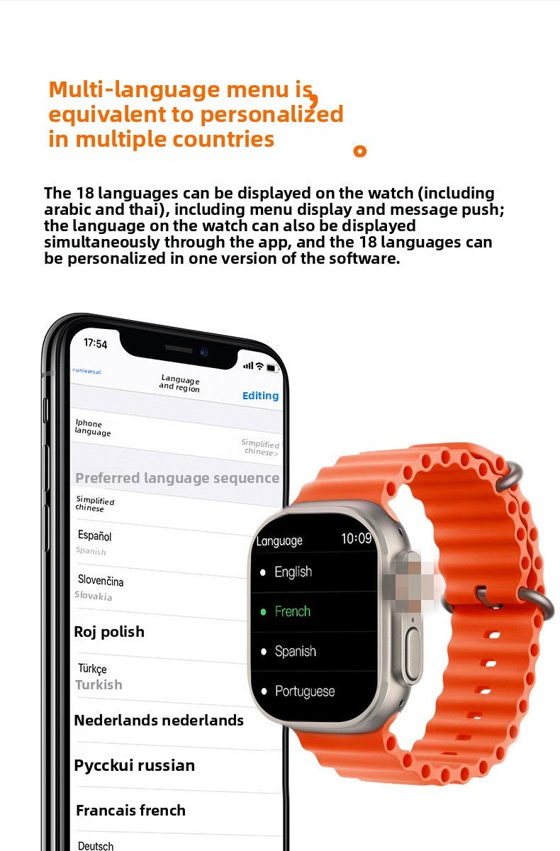 Huaqiang North S9ultra2 Smart Watch Bluetooth Calling Herzfrequenz Blutdruck Cross-Border Herren Sportuhr