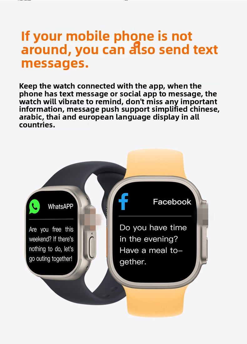 Huaqiang North S9ultra2 Smart Watch Bluetooth Calling Herzfrequenz Blutdruck Cross-Border Herren Sportuhr