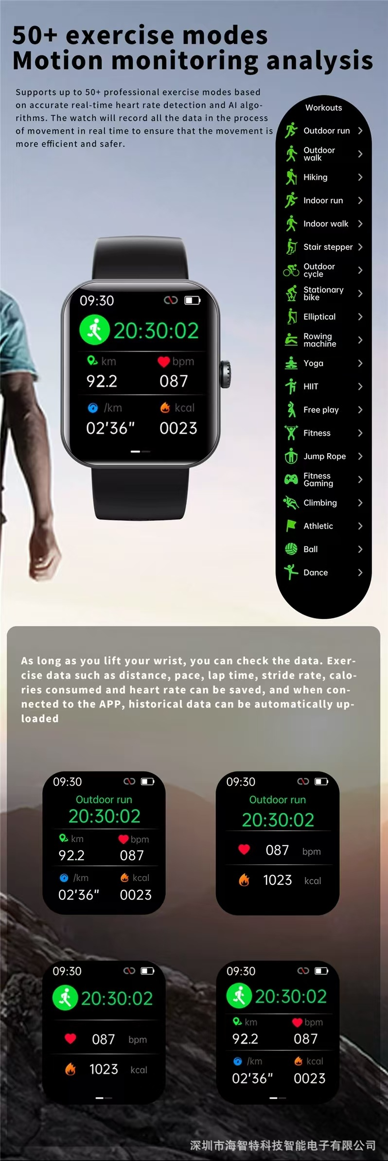New SM23 Smart Watch Body Temperature Heart Rate Blood Oxygen Sleep Monitoring Step Counter Smart Bracelet Sports Watch