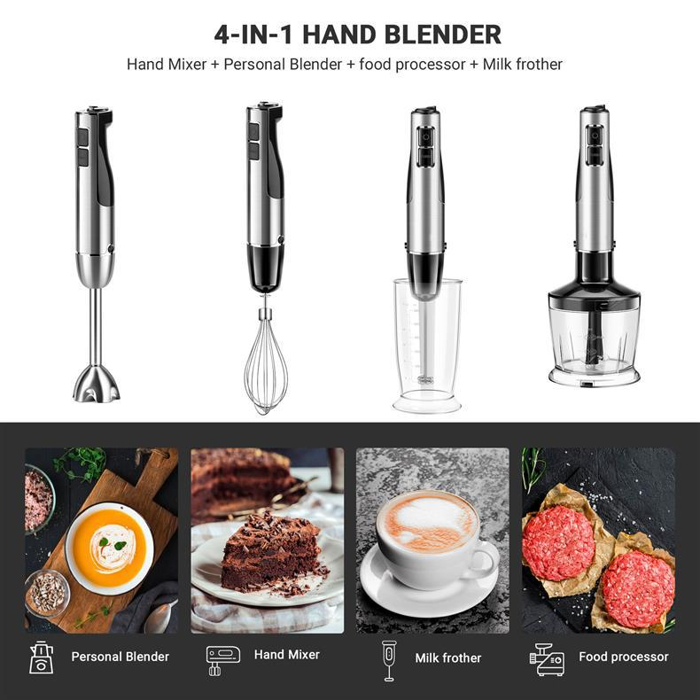 Factory Direct Multifunctional Food Processor Electric Meat Grinder Kitchen Small Appliance Handheld Food Stick Baby Food Supplement