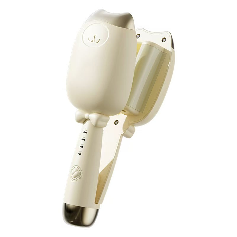 Chicken rolls perm 32mm cat ear water ripple fast curling hair curling stick French big wave curling splint roll