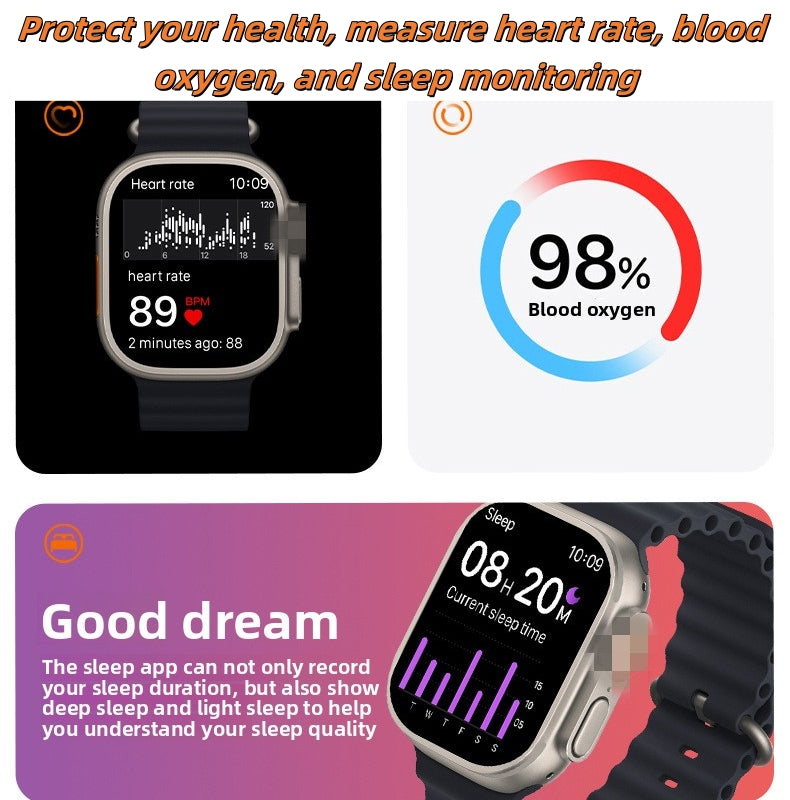 Huaqiang North S9ultra2 Smart Watch Bluetooth Calling Herzfrequenz Blutdruck Cross-Border Herren Sportuhr