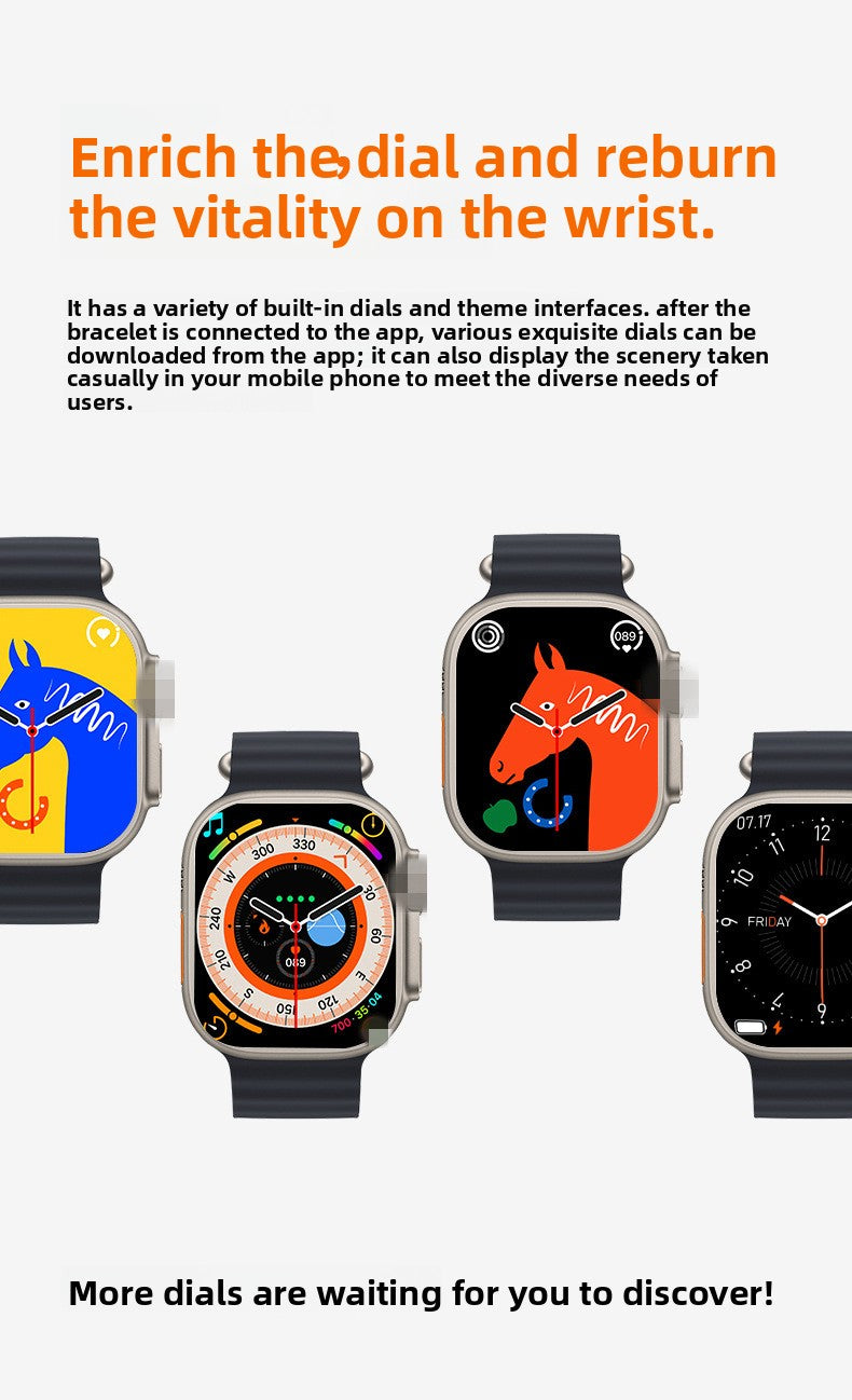 Huaqiang North S9ultra2 Smart Watch Bluetooth Calling Herzfrequenz Blutdruck Cross-Border Herren Sportuhr