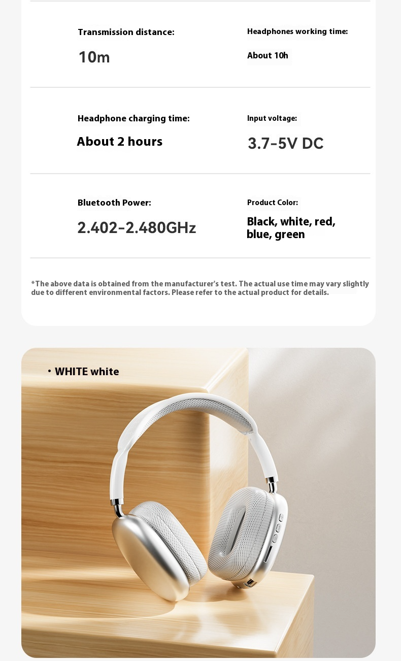 Hot-Selling Compatible with Apple P9 Pro Max Over-Ear Headphones with Deep Bass Wireless Bluetooth Earphones