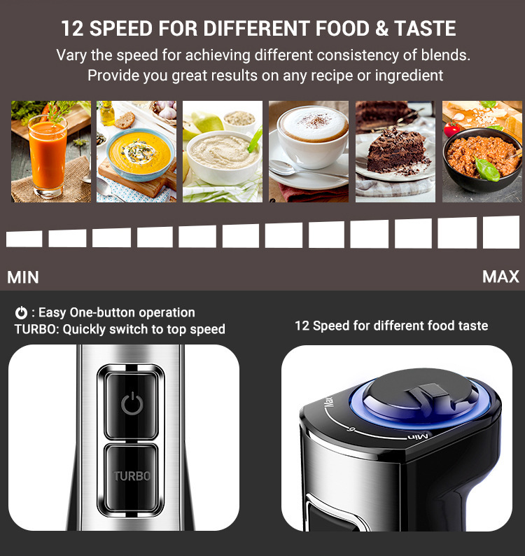 Factory Direct Multifunctional Food Processor Electric Meat Grinder Kitchen Small Appliance Handheld Food Stick Baby Food Supplement