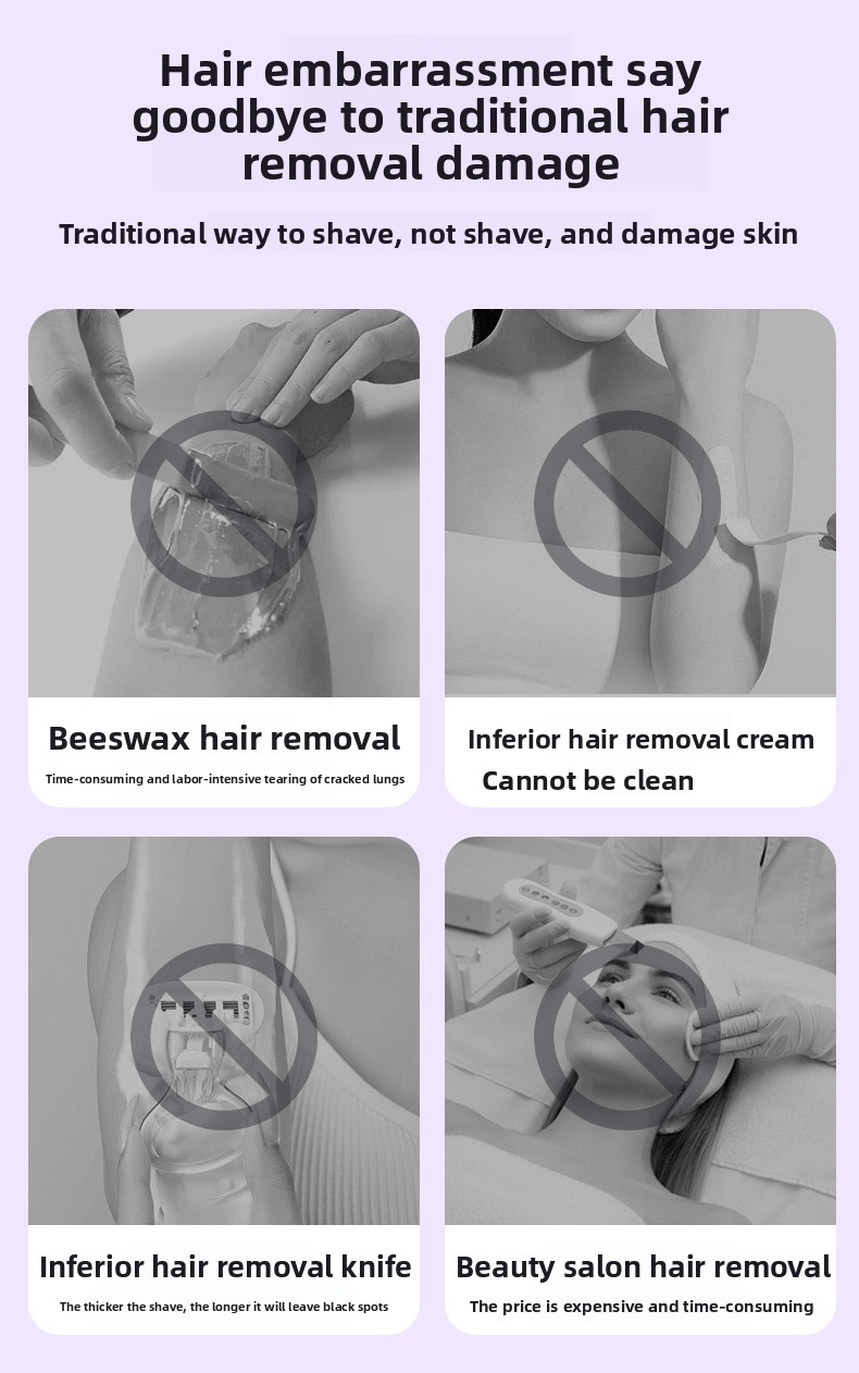 Hair Removal Device for Women, Dual-Head Shaver, Private Area Pubic Hair Trimmer, Electric Hair Removal Razor, Unisex Hair Removal Tool