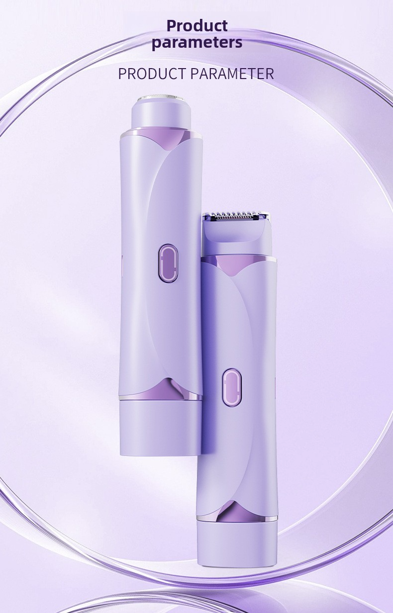 Hair Removal Device for Women, Dual-Head Shaver, Private Area Pubic Hair Trimmer, Electric Hair Removal Razor, Unisex Hair Removal Tool