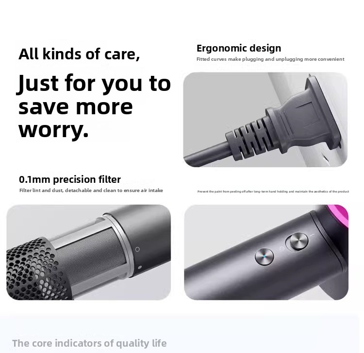 Hair Dryer Household Negative Ion Hair Care Quick-Dry Huaqiangbei Silent High-Speed Hair Dryer Home Appliance