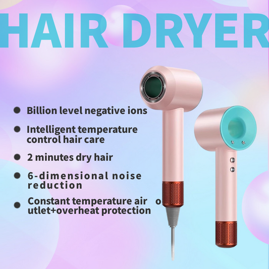 Hair Dryer Household Negative Ion Hair Care Quick-Dry Huaqiangbei Silent High-Speed Hair Dryer Home Appliance