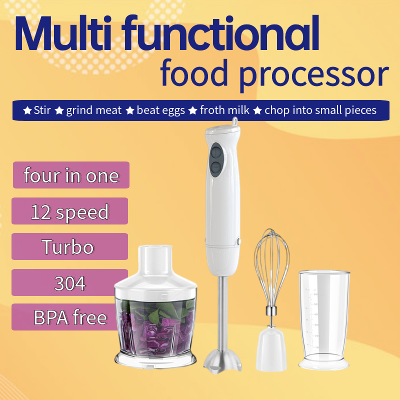 Factory Direct Multifunctional Food Processor Electric Meat Grinder Kitchen Small Appliance Handheld Food Stick Baby Food Supplement