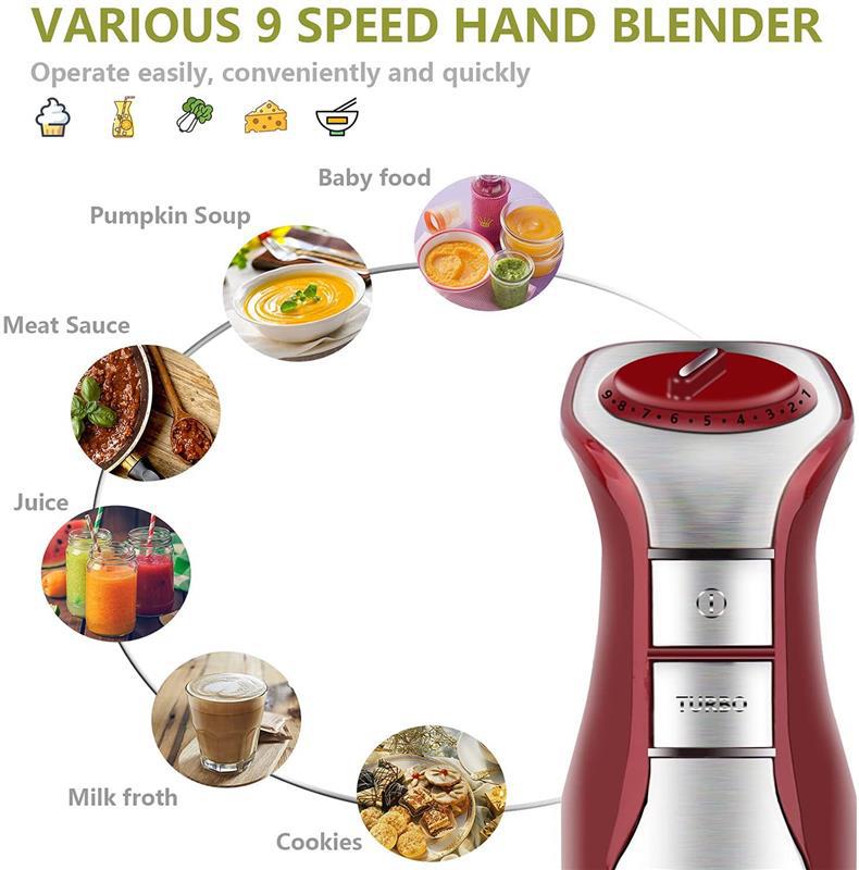 Cross border multifunctional cooking stick, home cooking machine, small handheld mixer, baby food processor, juicer, blender