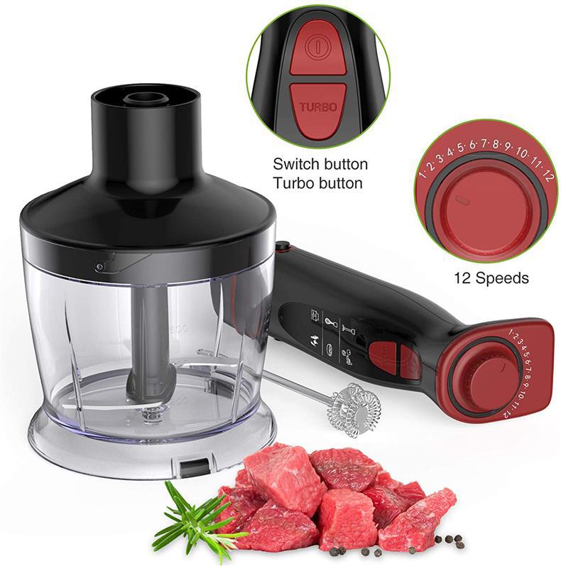 Denai Multifunktionaler Kochstab Babynahrungsmaschine Kleiner elektrischer Handmixer für den Haushalt Grenzüberschreitender Fleischwolf