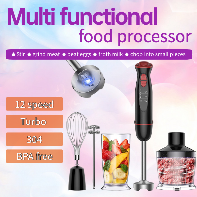 Denai Multifunktionaler Kochstab Babynahrungsmaschine Kleiner elektrischer Handmixer für den Haushalt Grenzüberschreitender Fleischwolf