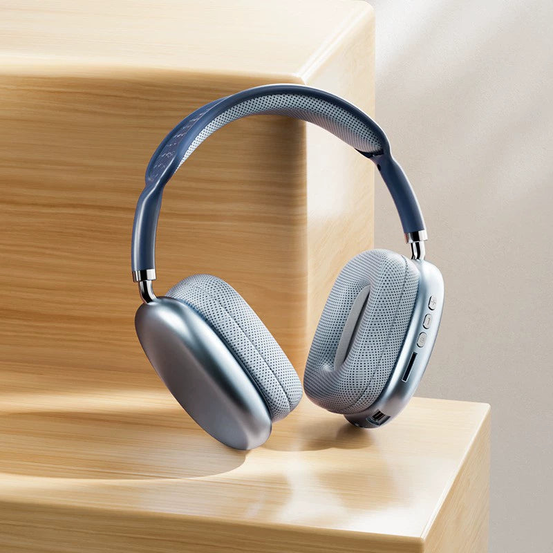 Hot-Selling Compatible with Apple P9 Pro Max Over-Ear Headphones with Deep Bass Wireless Bluetooth Earphones