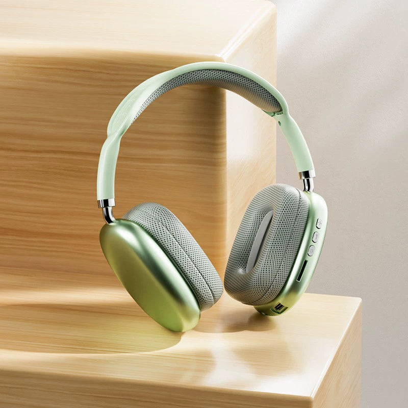 Hot-Selling Compatible with Apple P9 Pro Max Over-Ear Headphones with Deep Bass Wireless Bluetooth Earphones