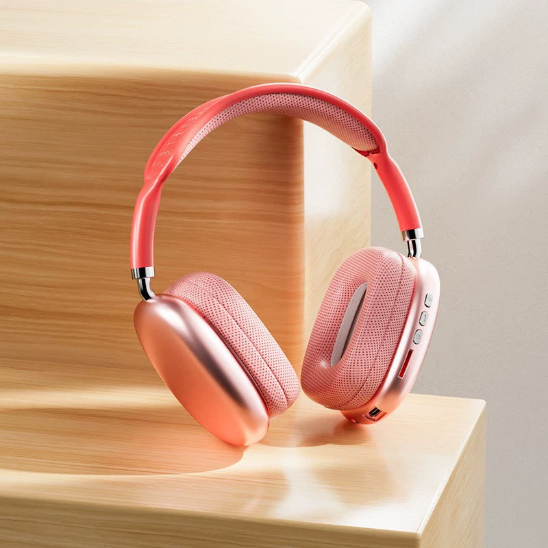 Hot-Selling Compatible with Apple P9 Pro Max Over-Ear Headphones with Deep Bass Wireless Bluetooth Earphones